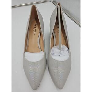 ROTCV 2.5" Chunky Heels Slip On Pumps Size 7.5